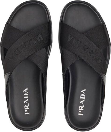 prada heren slippers|designer prada slippers.